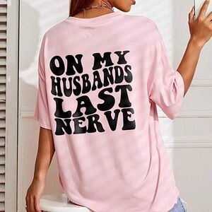 🆕 Oversized Tee Pink Women M